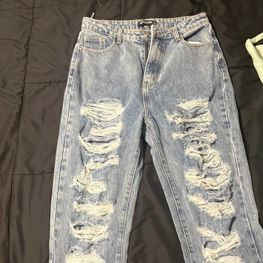 Tall Denim Split Hem Jeans